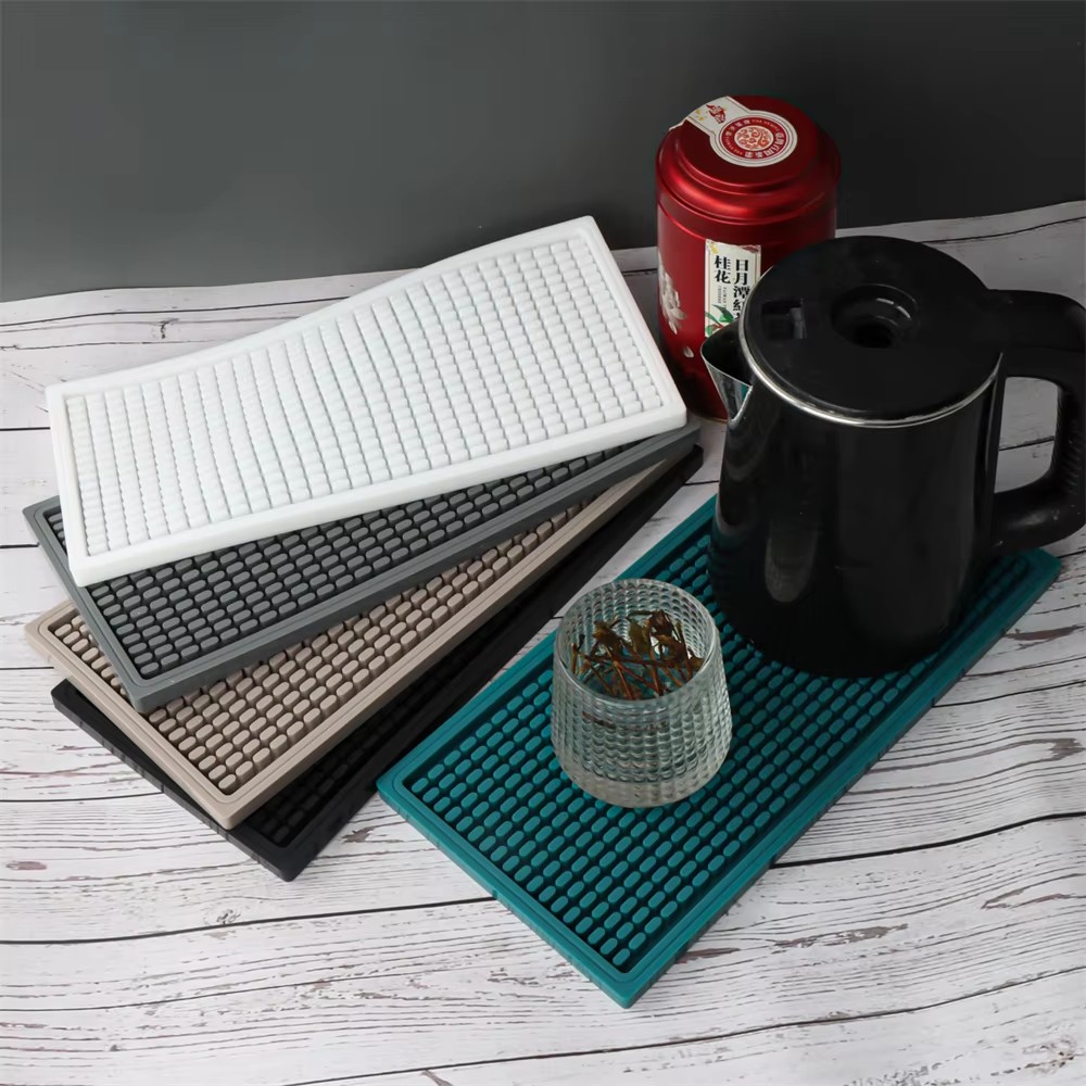 Bar Mat Rubber - Alas Kopi Silikon, Nampan Penahan Tetesan