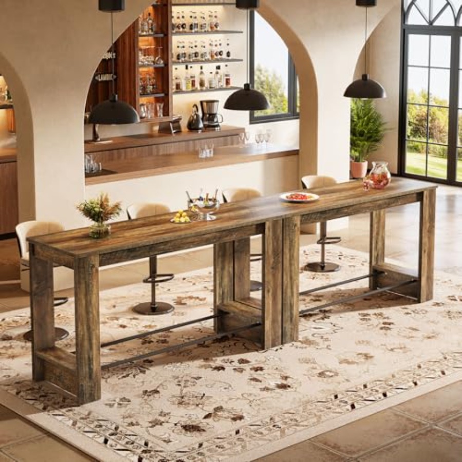 Home Bar And Counter - Set Meja Bar 63'' (2 buah),