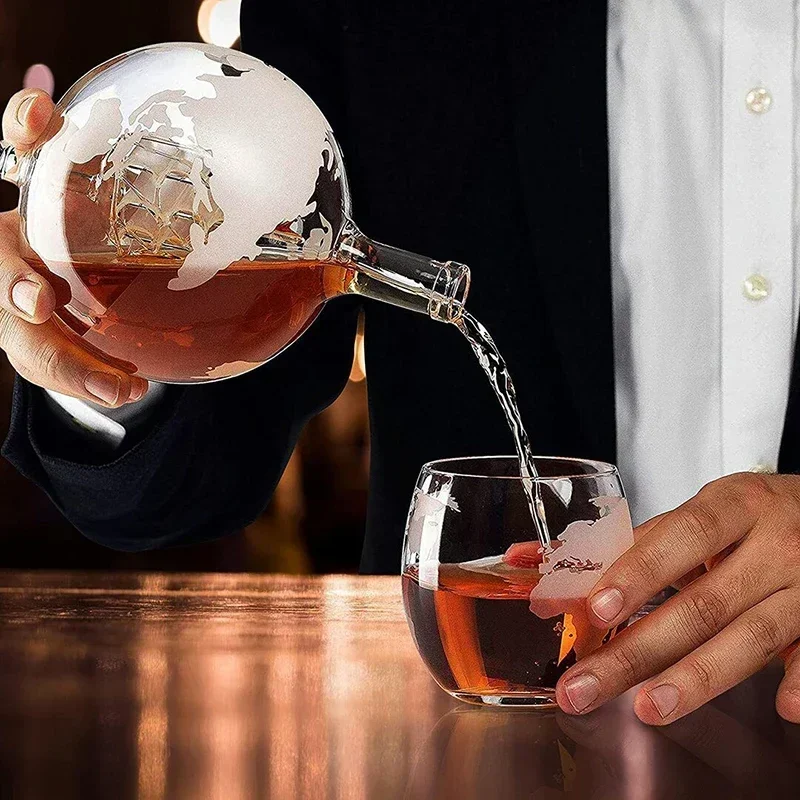 Decanter Globe Set - Set Dekanter Globe Kreatif Bebas Timbal