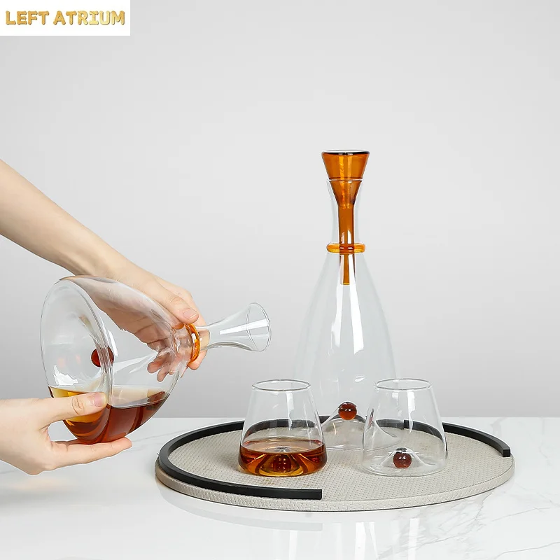 Home Bar And Cabinet - Dekanter Kaca Minimalis Modern untuk Bar