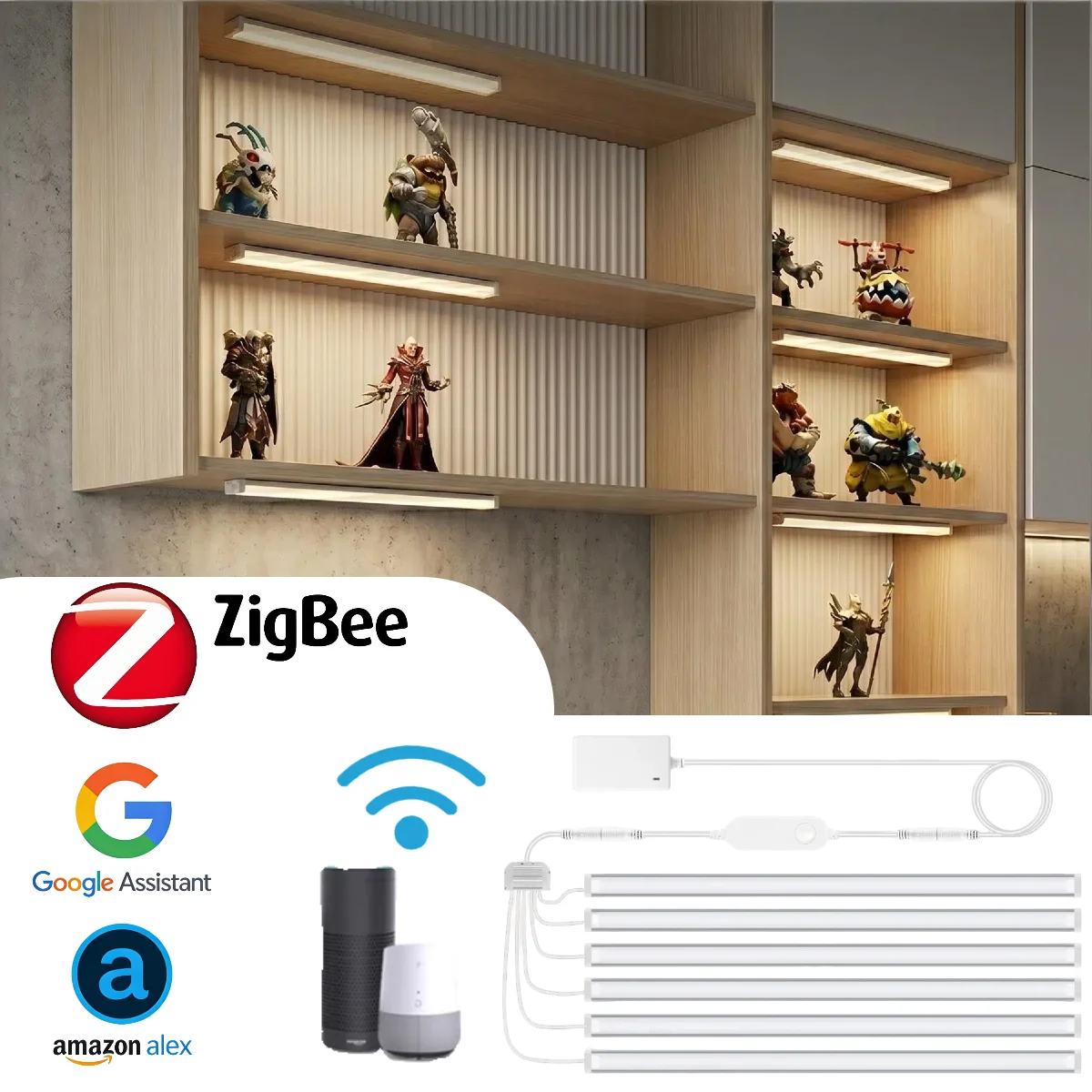Home Bar And Cabinet - Lampu Bawah Kabinet Pintar Zigbee, Lampu