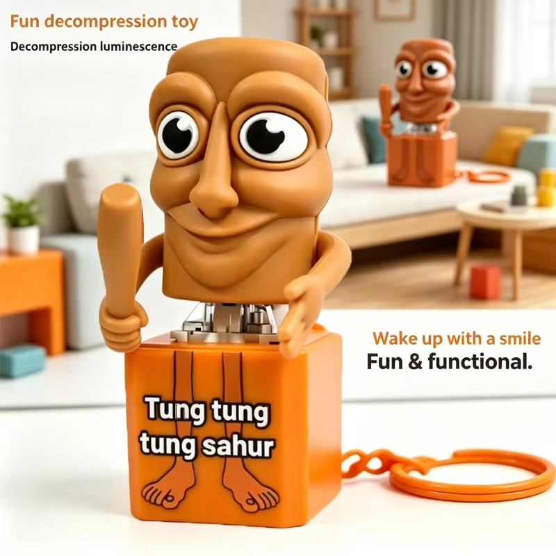 Home Bar Accessories - Gantungan Kunci Tung Tung Tung Sahur