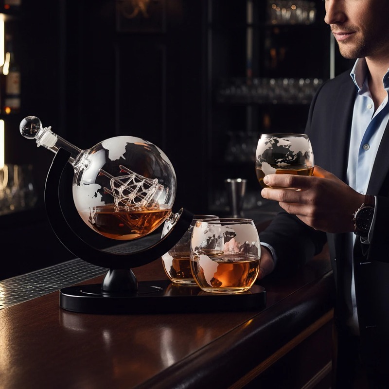 Set Dekanter Globe Kreatif den - Decanter Globe Set ulasan dan harga