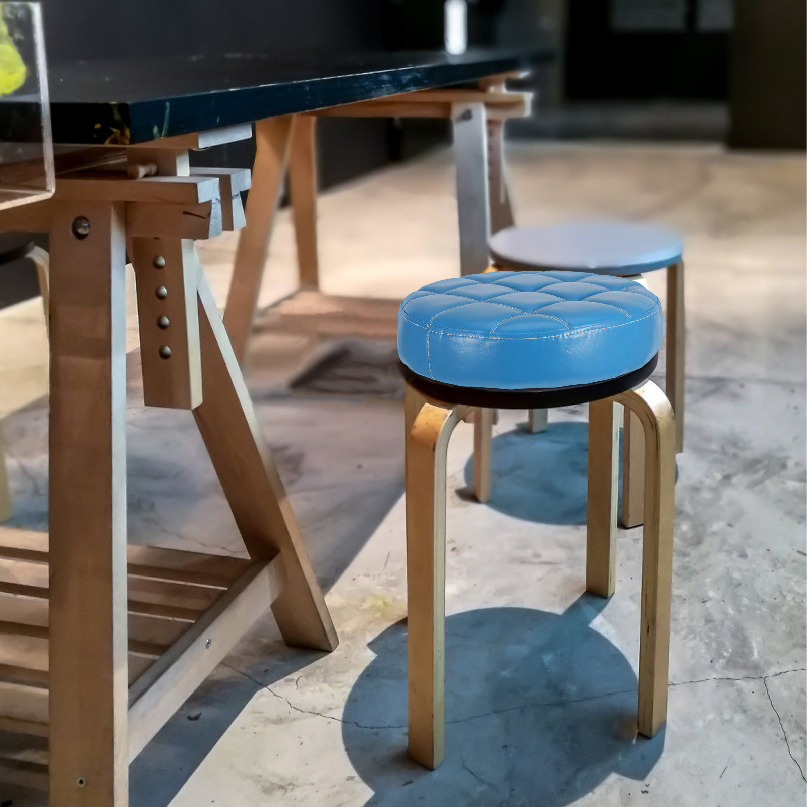 Bantalan Kursi Bulat PU Pengga - Home Bar Seating ulasan dan harga