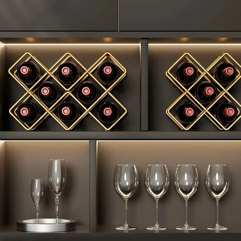 Rak Anggur Logam Besi 5 Grid,  - Home Bar And Cabinet ulasan dan harga