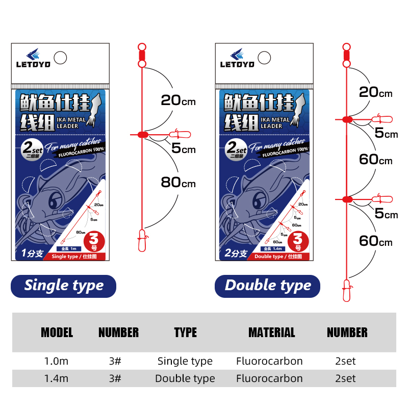LETOYO tali pancing karbon, 2s - Jigger Double Sided ulasan dan harga