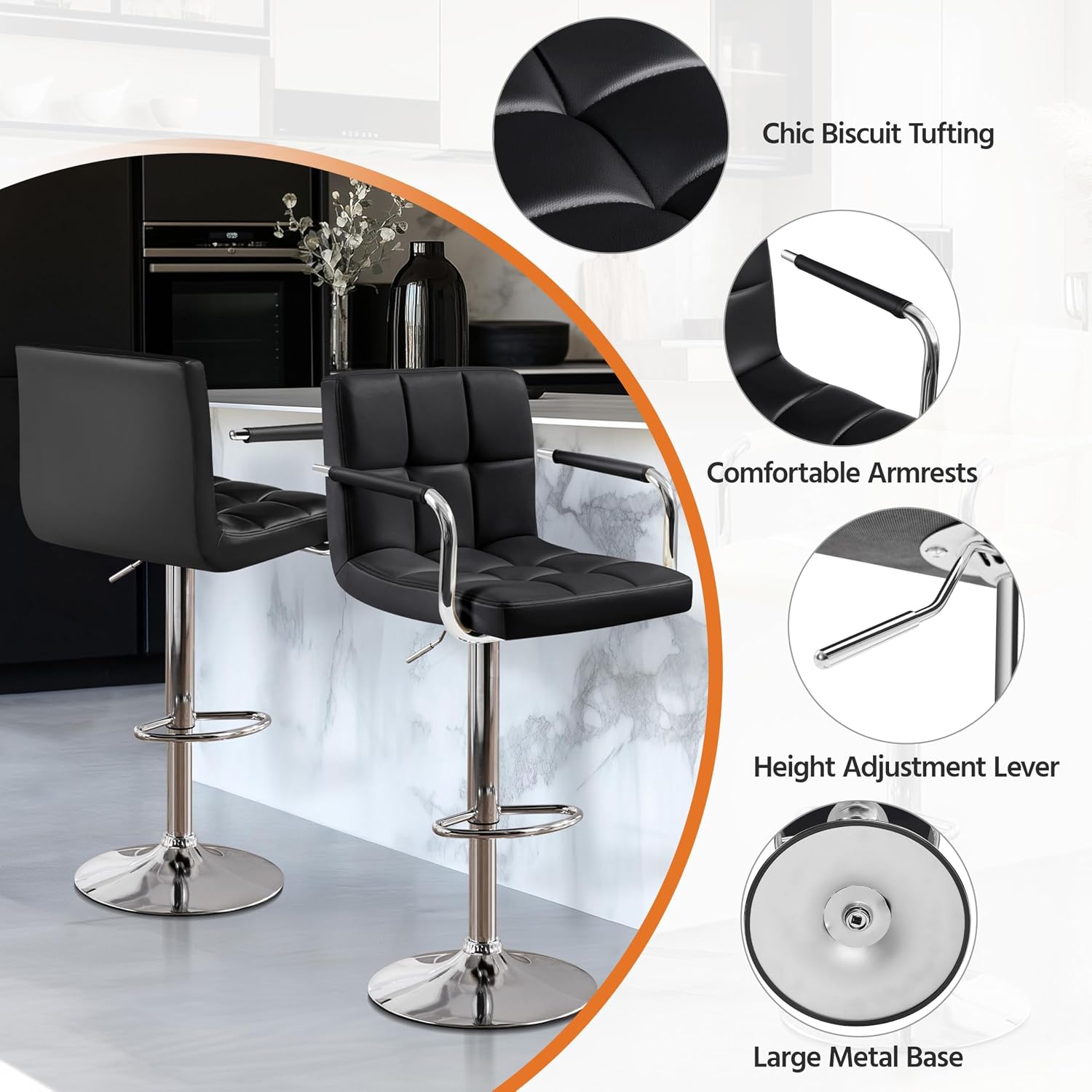 Set Kursi Bar Isi 2, Kursi Bar - Home Bar Stools ulasan dan harga
