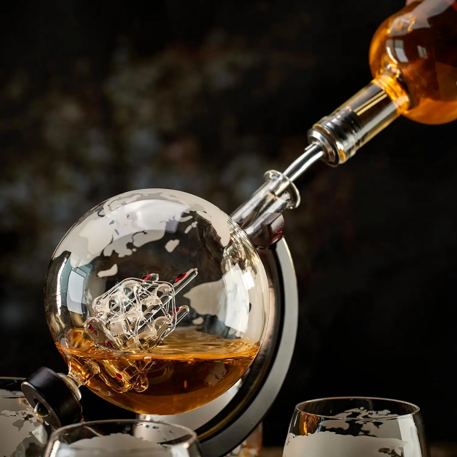 Nanihui botol kaca kreatif 4 c - Decanter Globe Set ulasan dan harga