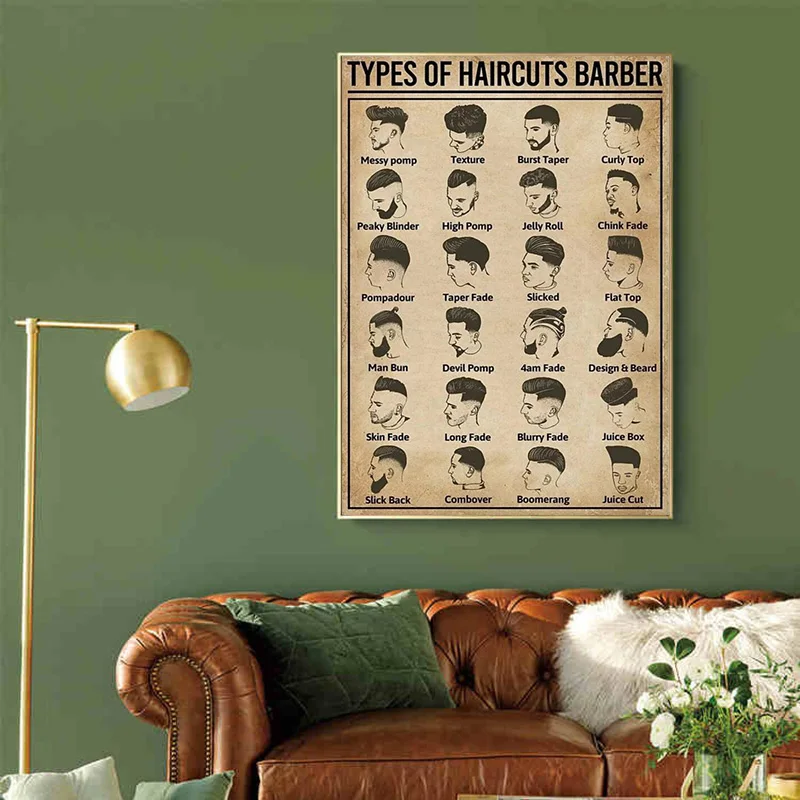 Poster Tukang Cukur Jenis Poto - Home Barber ulasan dan harga
