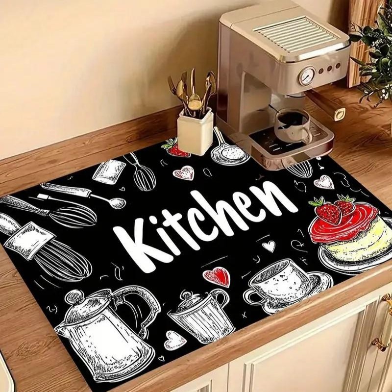 Alas Dapur Super Serap Air, Al - Bar Mat Rubber ulasan dan harga