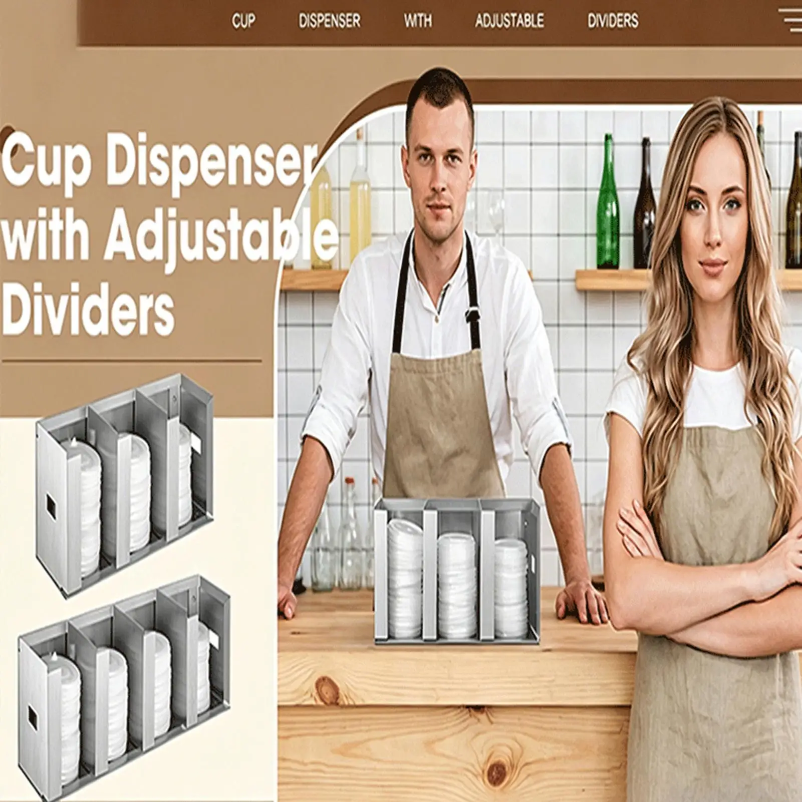 Organizer Dispenser Cangkir da - Home Bar And Coffee ulasan dan harga