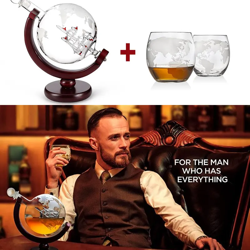 Set Gelas Wiski Teko Minuman K - Decanter Globe Set ulasan dan harga
