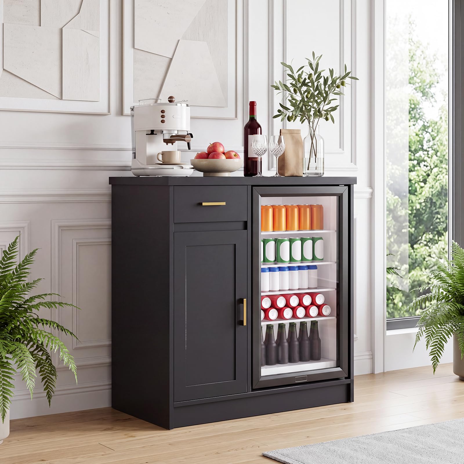 Lemari Bar Anggur Gaya Farmhou - Home Bar And Cabinet ulasan dan harga