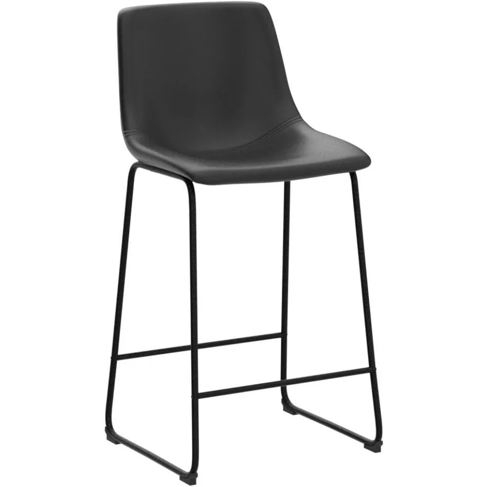 Set Kursi Bar Kulit Imitasi Hi - Home Bar Stools ulasan dan harga