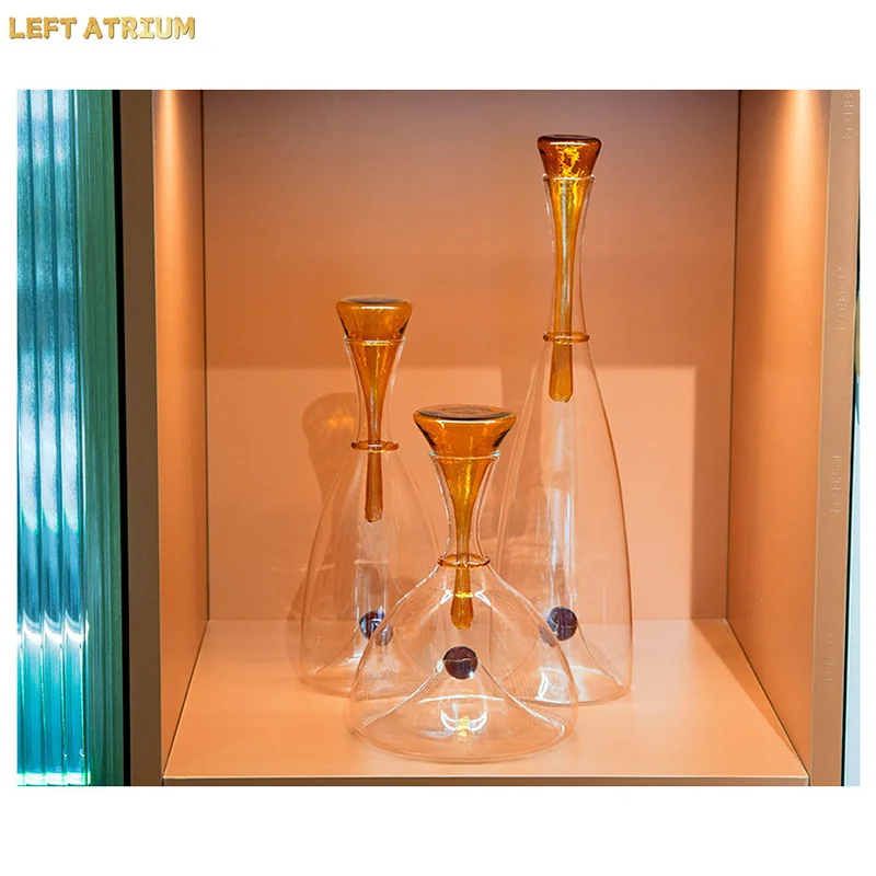 Dekanter Kaca Minimalis Modern - Home Bar And Cabinet ulasan dan harga