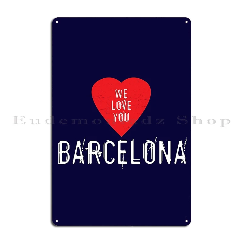 Poster Plakat Logam We Love Yo - Home Barcelona ulasan dan harga