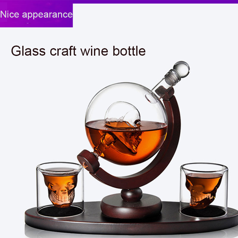 Set Dekanter Wiski Skull Globe - Decanter Globe Set ulasan dan harga