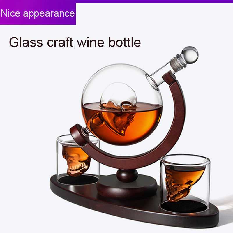 Set Dekanter Wiski Skull Globe - Decanter Globe Set ulasan dan harga
