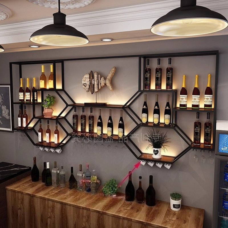 Rak Logam Lemari Anggur Ruang  - Home Bar And Cabinet ulasan dan harga