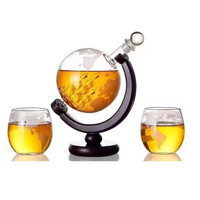 Set Botol Bola Dunia Kreatif 1 - Decanter Globe Set ulasan dan harga