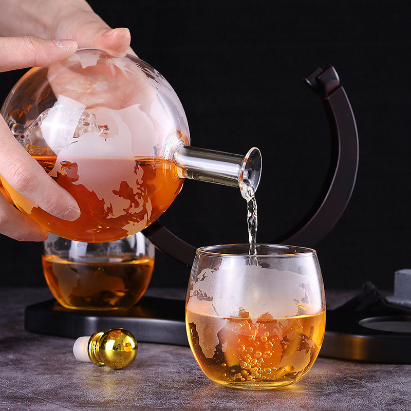 Set Botol Bola Dunia Kreatif 1 - Decanter Globe Set ulasan dan harga